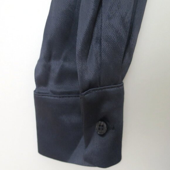 Zara Knotted Satin Effect Shirt Dress Size L - Picture 9 of 14